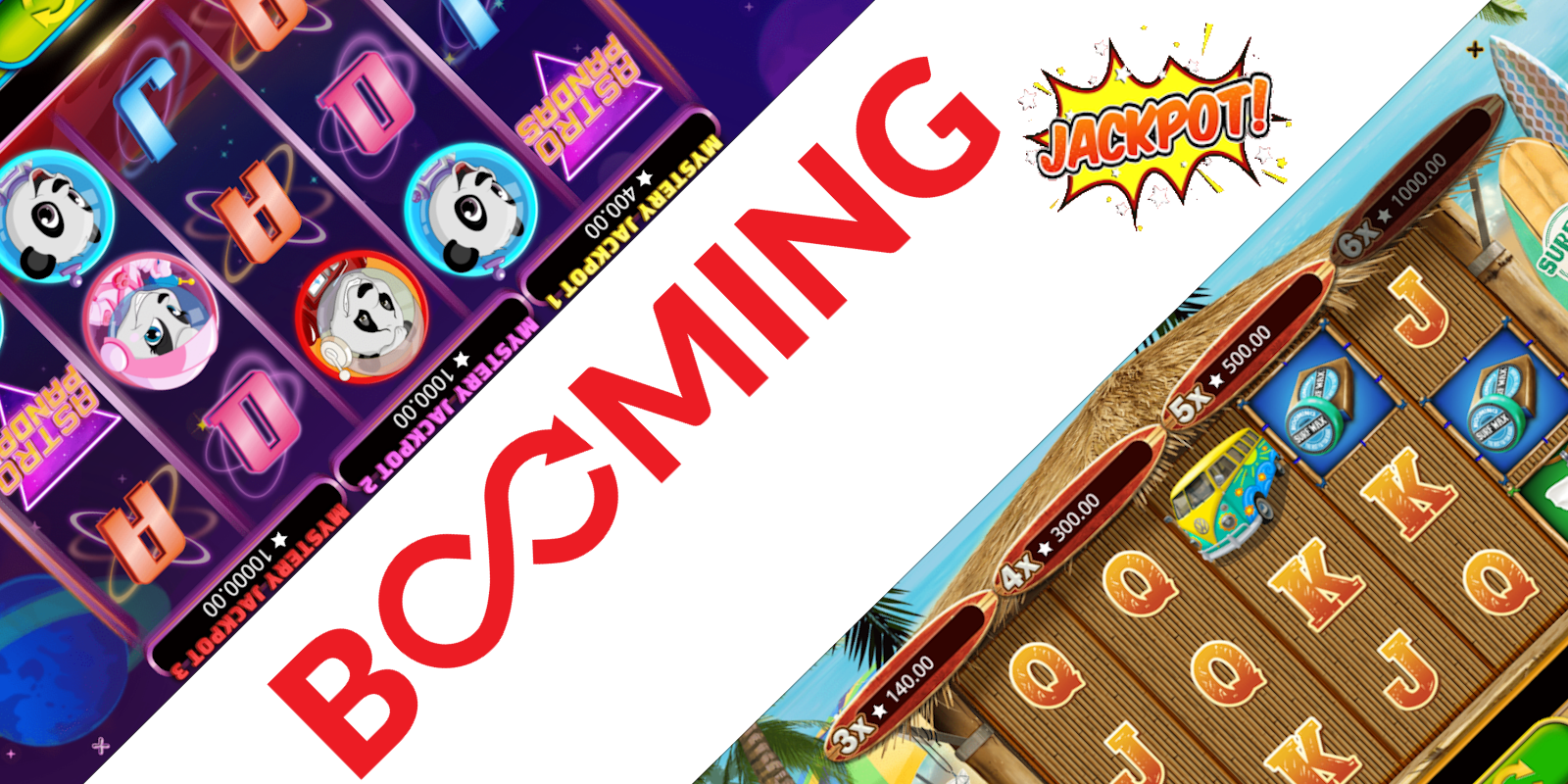 Booming Games slots - two slots with jackpot feature