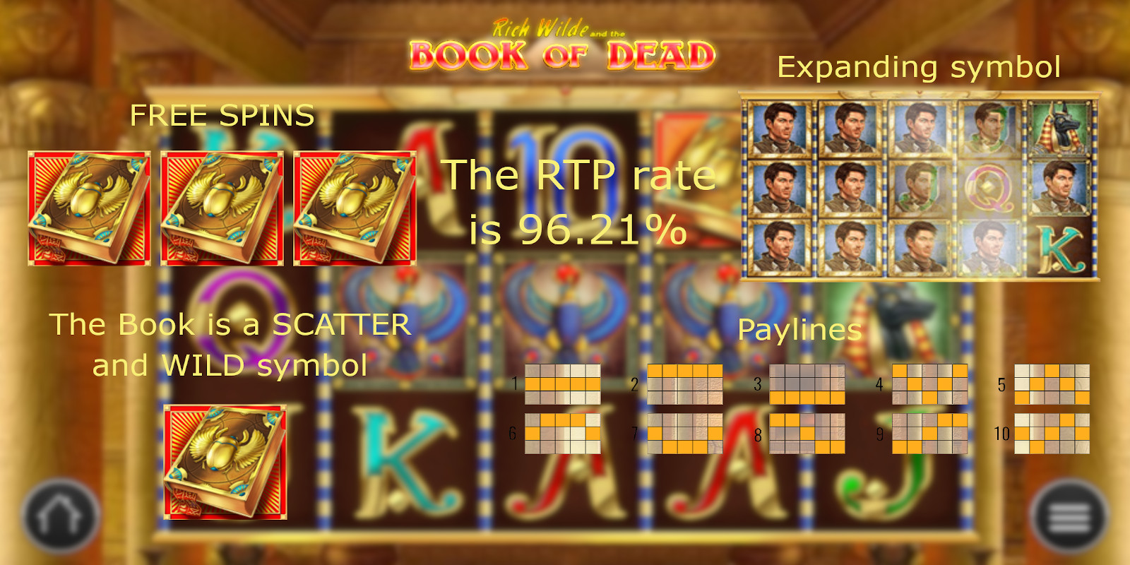 Book of Dead slot by free Play'n GO slots portfolio