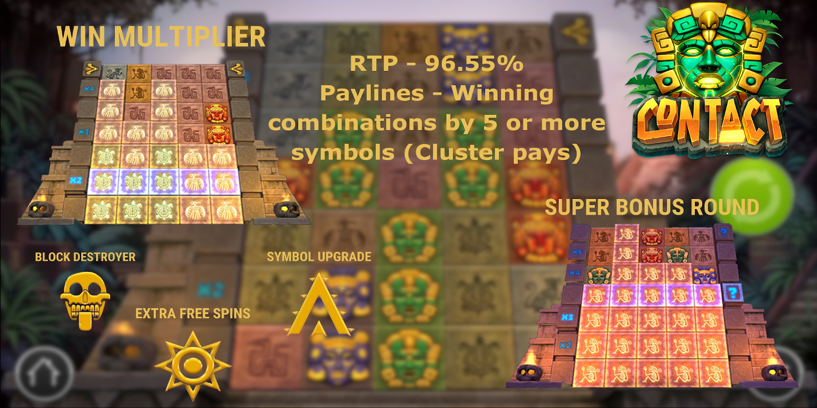 Try Contact DEMO slot - Play n GO the best slots online