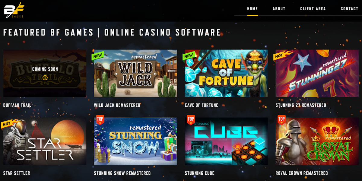 BF Games release very high quality casino slot games