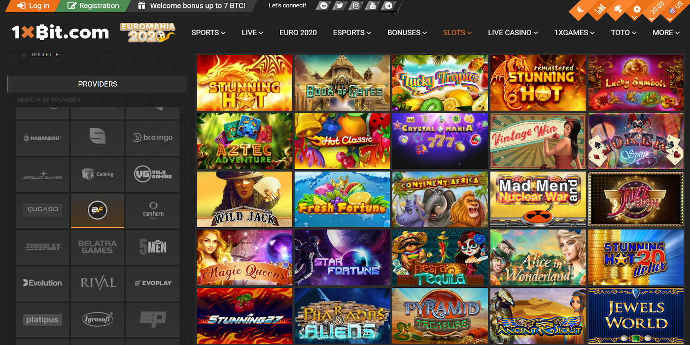 The best casino to play BF Games slots is 1xBit online casino