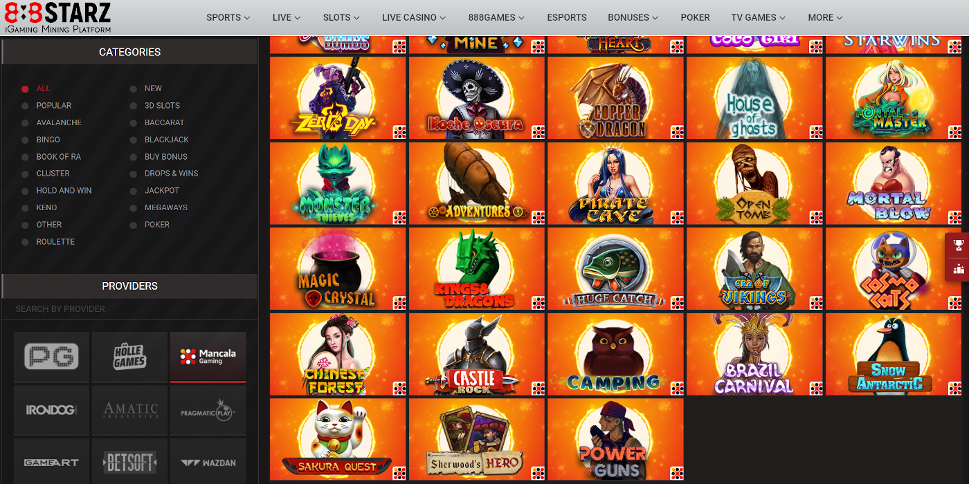 Play the best Mancala Gaming casino games on the 888Starz casino Play the best Mancala Gaming casino games on the 888Starz casino