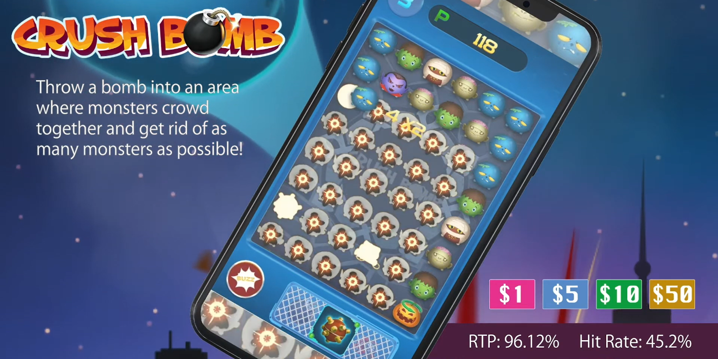 Crush Bomb slot has 96.12% and Hit Rate 45.2% Crush Bomb slot has 96.12% and Hit Rate 45.2%