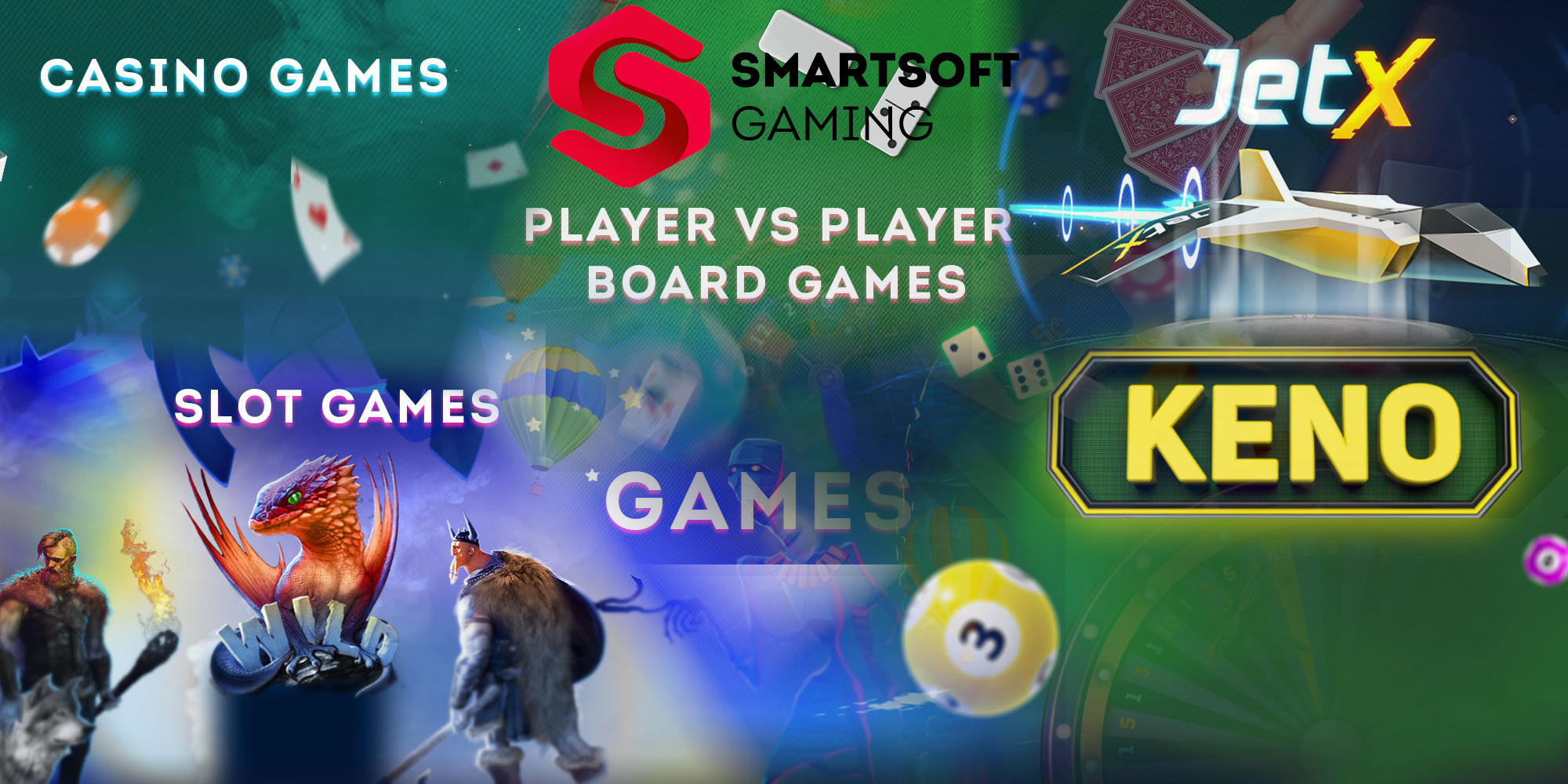 SmartSoft Gaming has Jetx, table games, slots, keno and board games