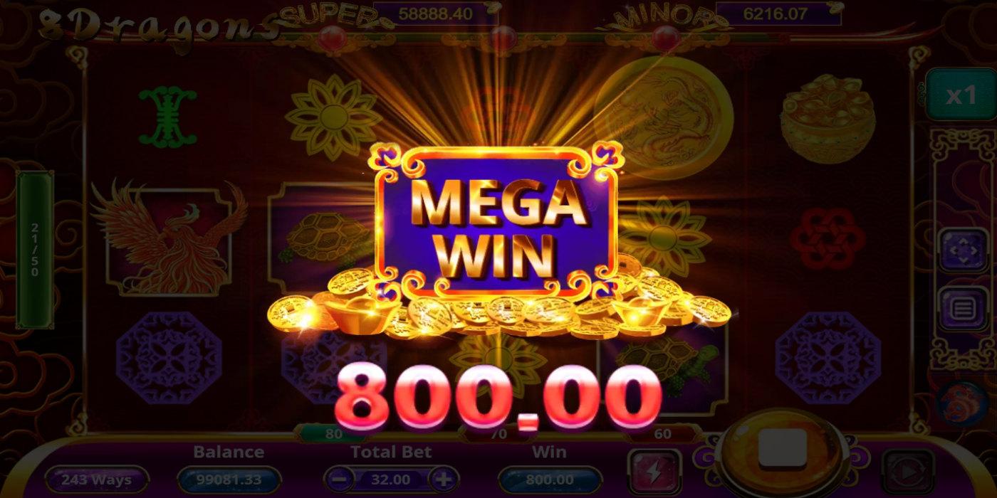 8 Dragons slot by Triple PG has jackpots, free games, supremacy reels, bonus and random wild features 8 Dragons slot by Triple PG has jackpots, free games, supremacy reels, bonus and random wild features