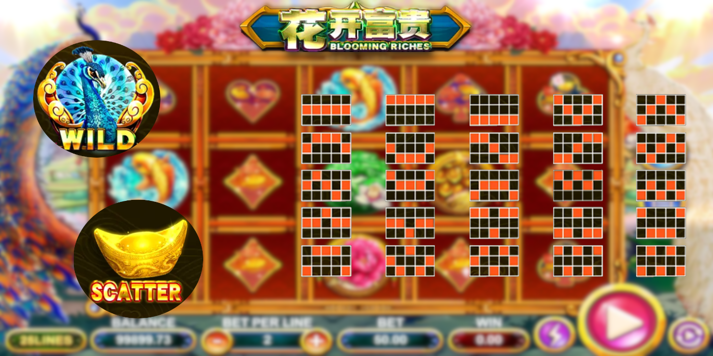 Blooming Riches slot game by Triple PG has Wild and Scatter features Blooming Riches slot game by Triple PG has Wild and Scatter features