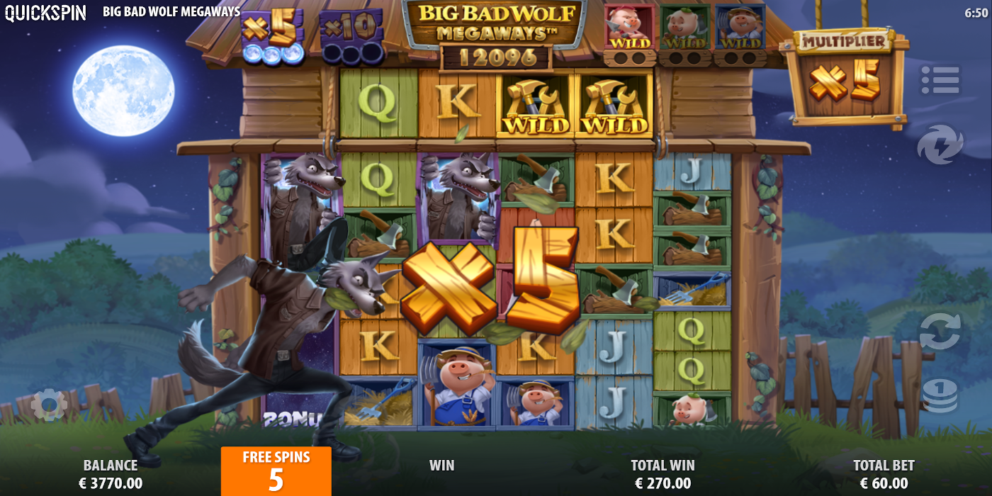 Big Bad Wolf Megaways casino slot machine is full of special effects and has amazing graphic Big Bad Wolf Megaways casino slot machine is full of special effects and has amazing graphic