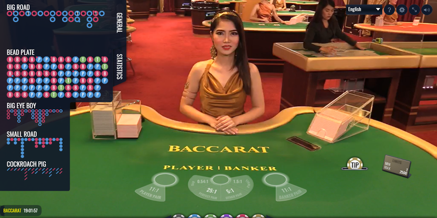 LuckyStreak Live Baccarat Gameplay