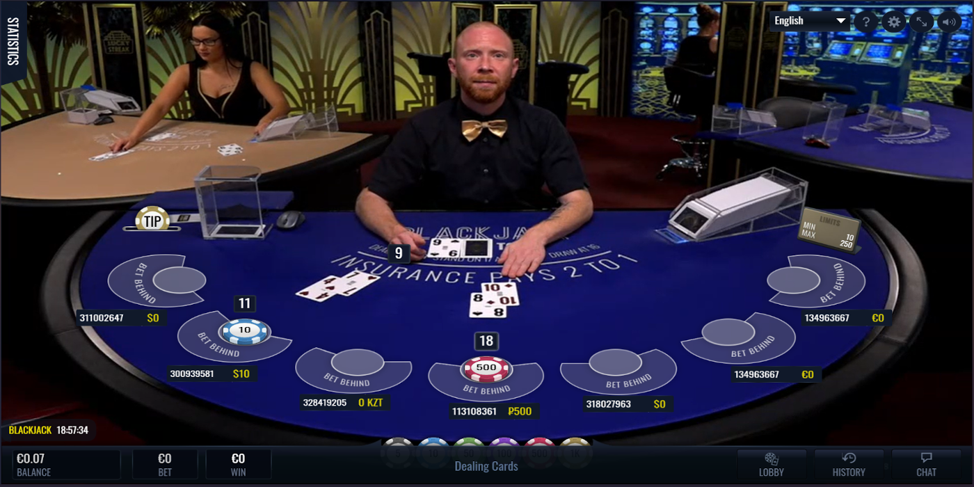 Lucky Streak Live dealer Blackjack