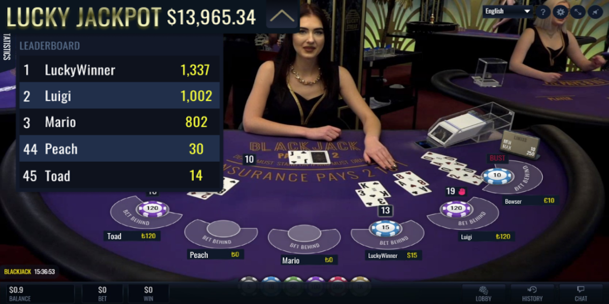 Lucky Streak gaming live casino has Leaderboard Jackpot