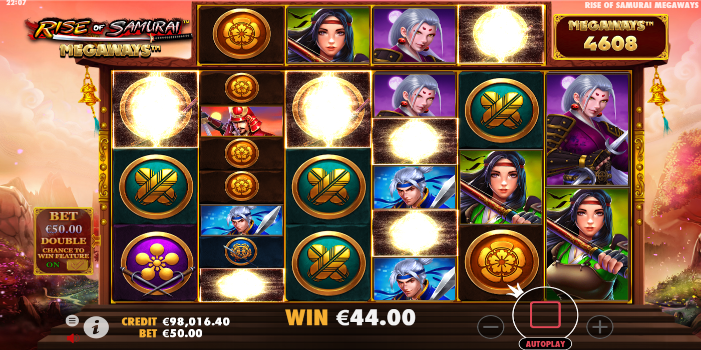 Rise of Samurai Megaways slot game has amazing graphic and symbols