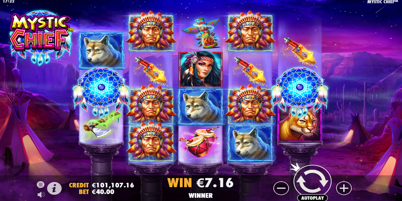 Mystic Chief slot DEMO lets you understand game mechanics Mystic Chief slot DEMO lets you understand game mechanics