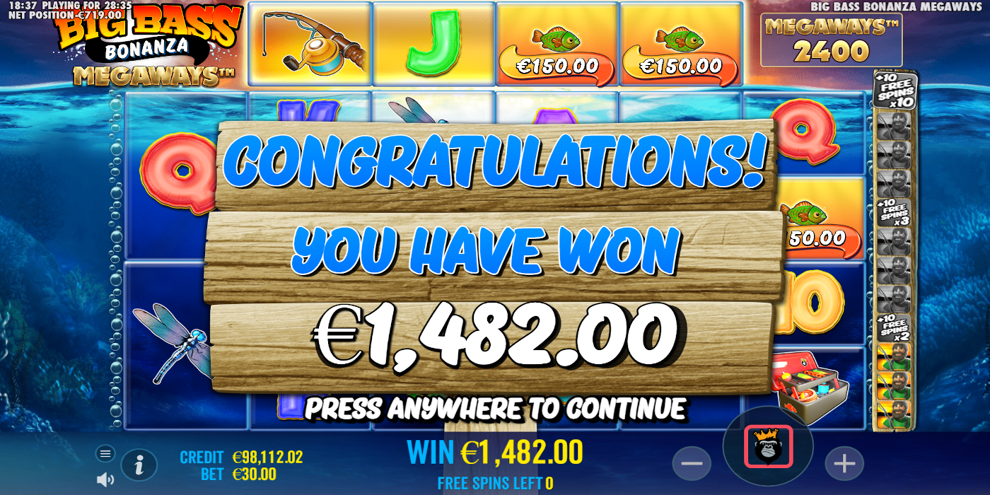 Try free version of Big Bass Bonanza Megaways online slot DEMO and check out payouts opportunities