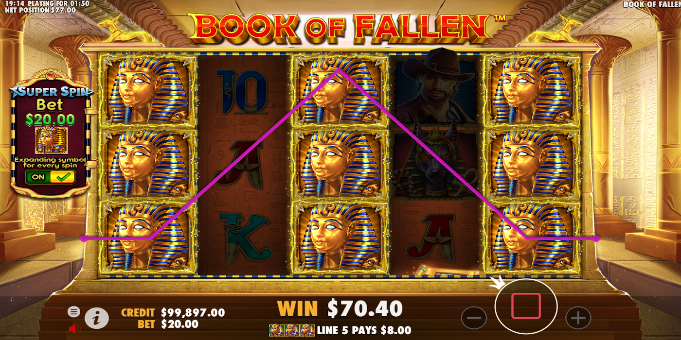 The slot Book of Fallen lets you buy the expanding symbols feature The slot Book of Fallen lets you buy the expanding symbols feature