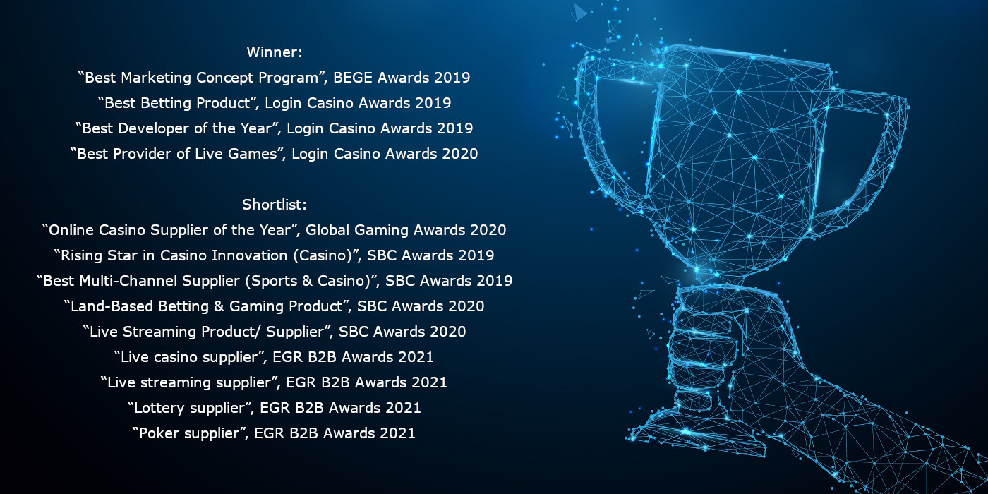 TVBET TV casino games provider has won 4 awards TVBET TV casino games provider has won 4 awards