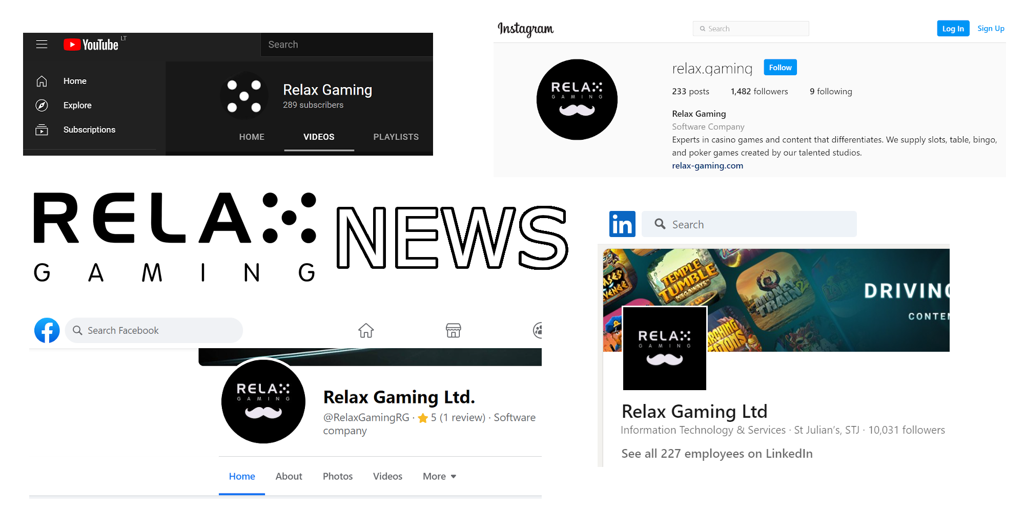 Find out Relax Gaming news on Facebook, Youtube, LinkedIn, Instagram Find out Relax Gaming news on Facebook, Youtube, LinkedIn, Instagram