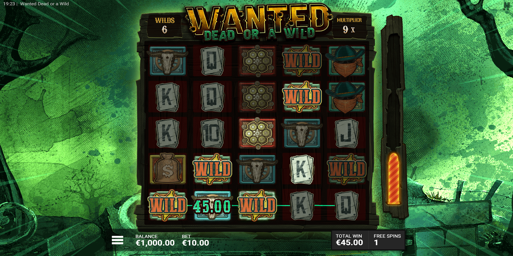Wanted Dead or a Wild casino slot game Dead Bonus gameplay