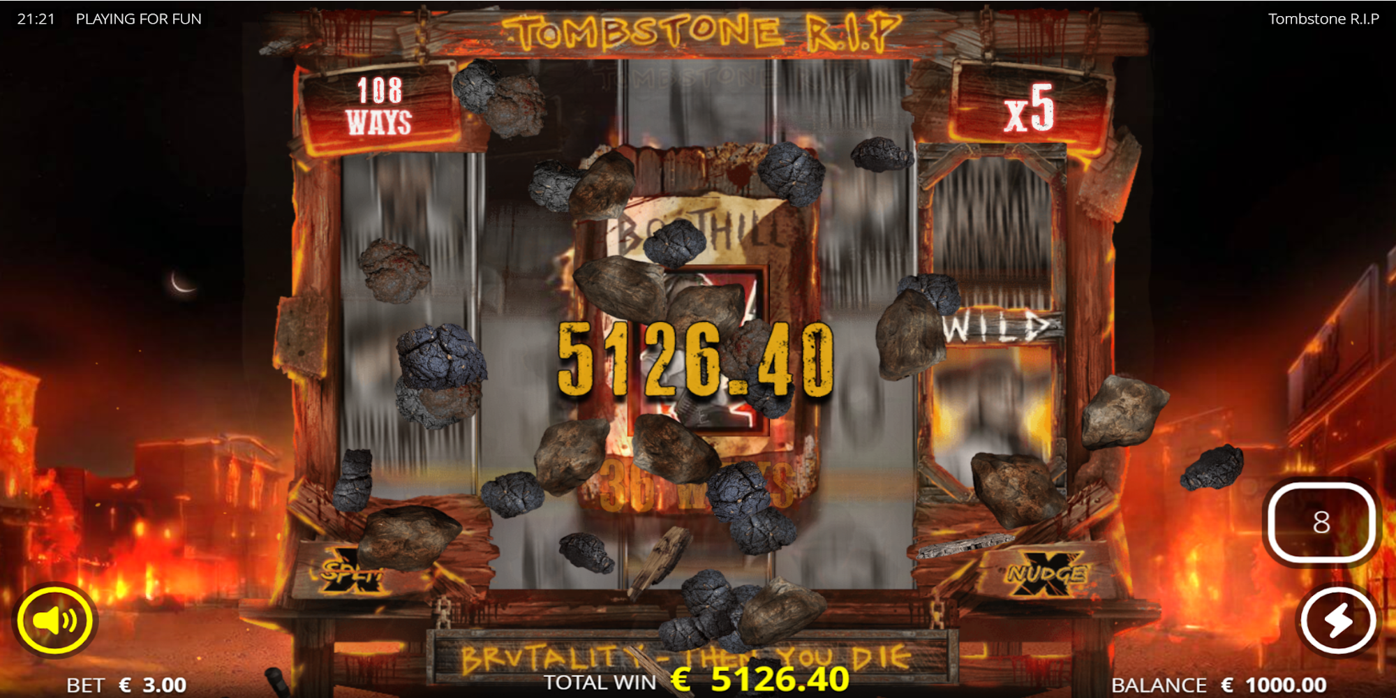 Tombstone RIP casino game Big Win during Free Spins Tombstone RIP casino game Big Win during Free Spins