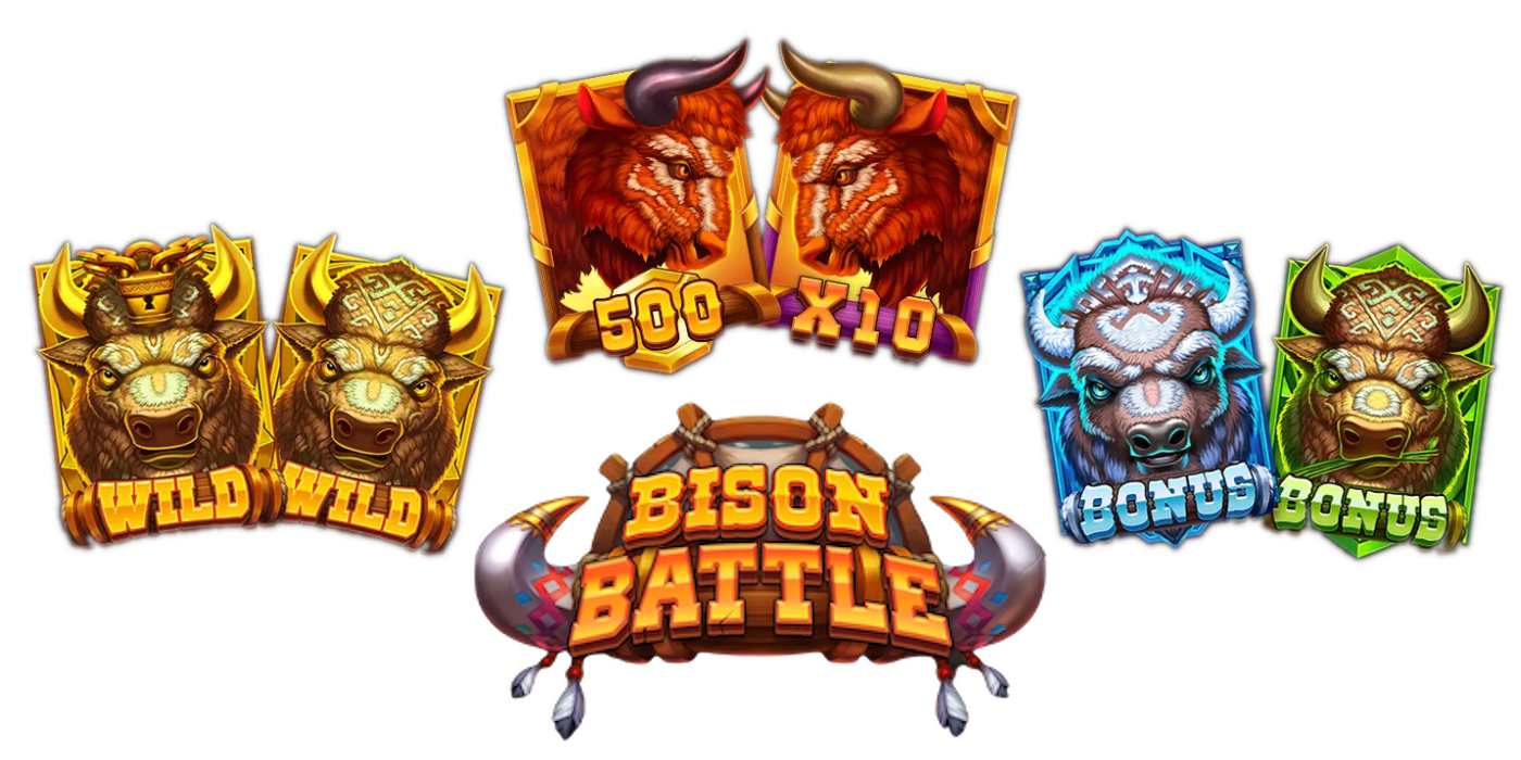 Bison Battle slot has two Bonus games, Free Spins and Wild symbols Bison Battle slot has two Bonus games, Free Spins and Wild symbols