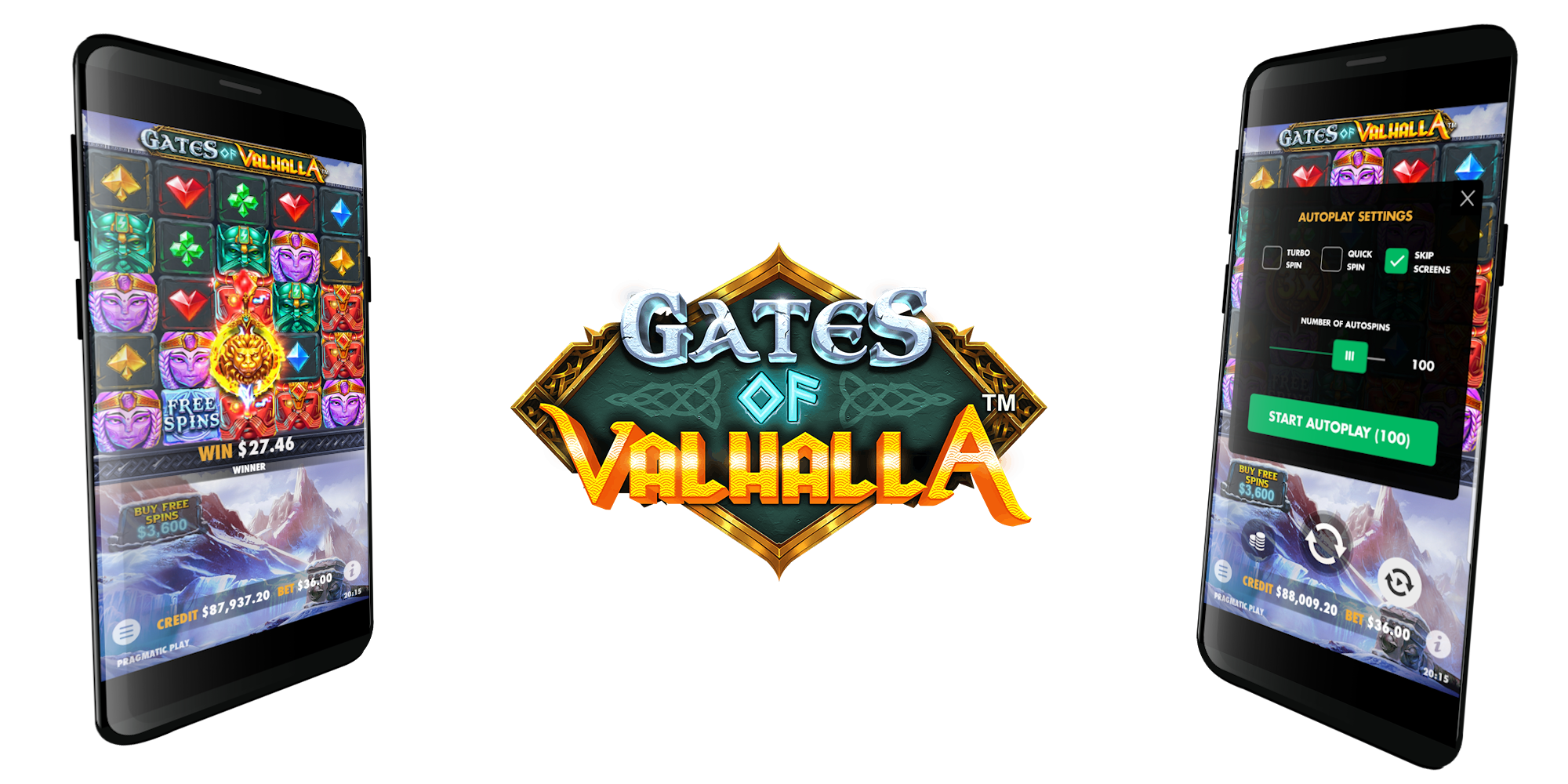 Gates of Valhalla slot game created on HTML5 and available on all types of devices