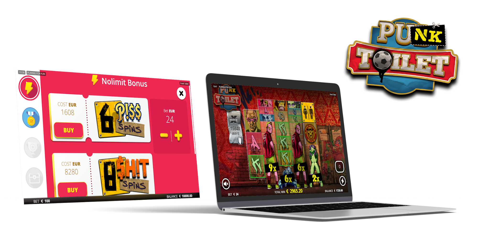 New Punk Toilet casino game by Nolimit City offers to player Punk Toilet Bonus Buy feature