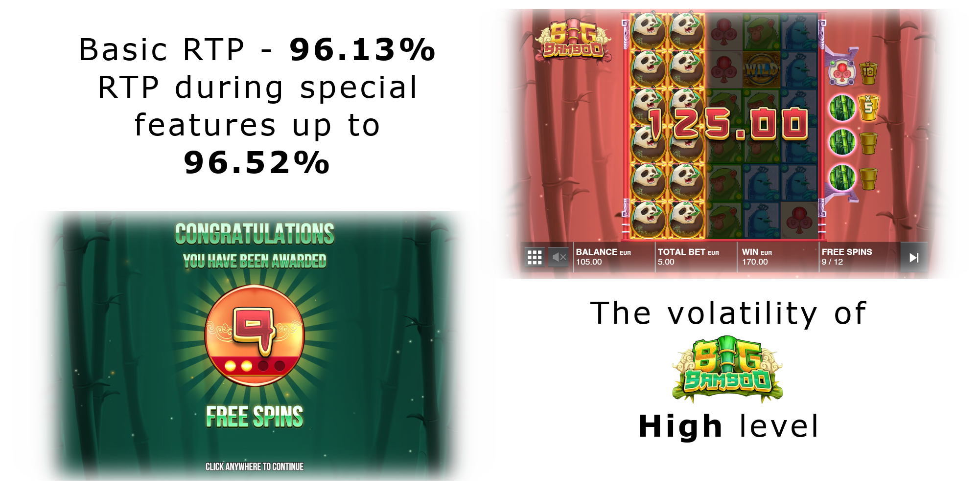 Die Volatilität von Slots Demo Big Bamboo wird als hoch eingestuft – sie hat ein enormes Gewinnpotenzial Die Volatilität von Slots Demo Big Bamboo wird als hoch eingestuft – sie hat ein enormes Gewinnpotenzial