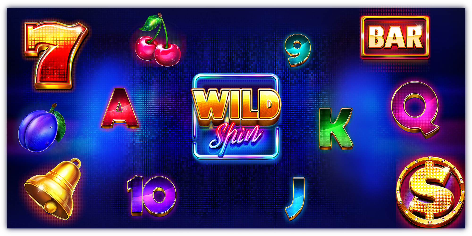 Wild Spin online video casino slot game - all symbols