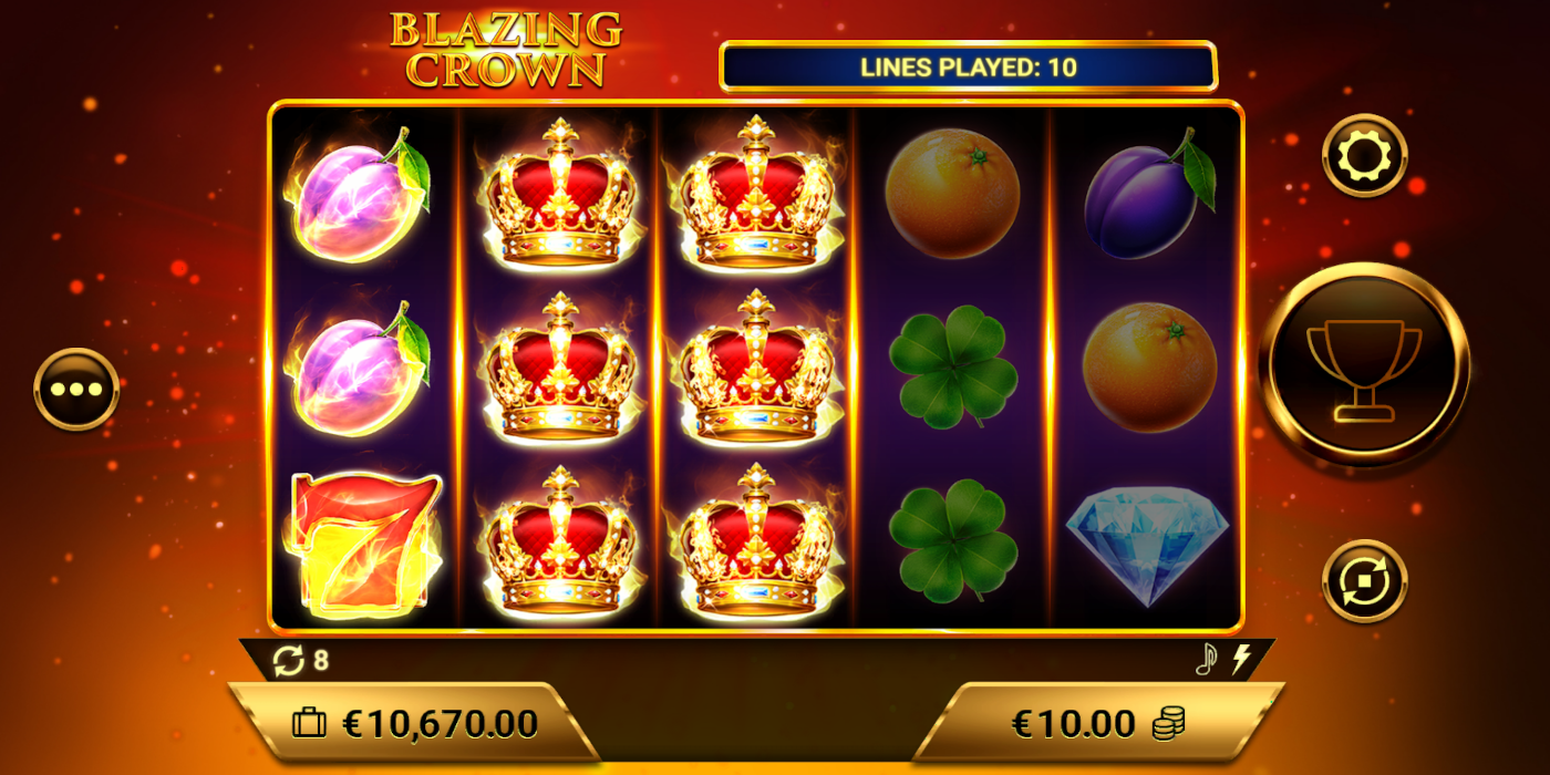 Blazing Crown slot game crowns two lines Blazing Crown slot game crowns two lines