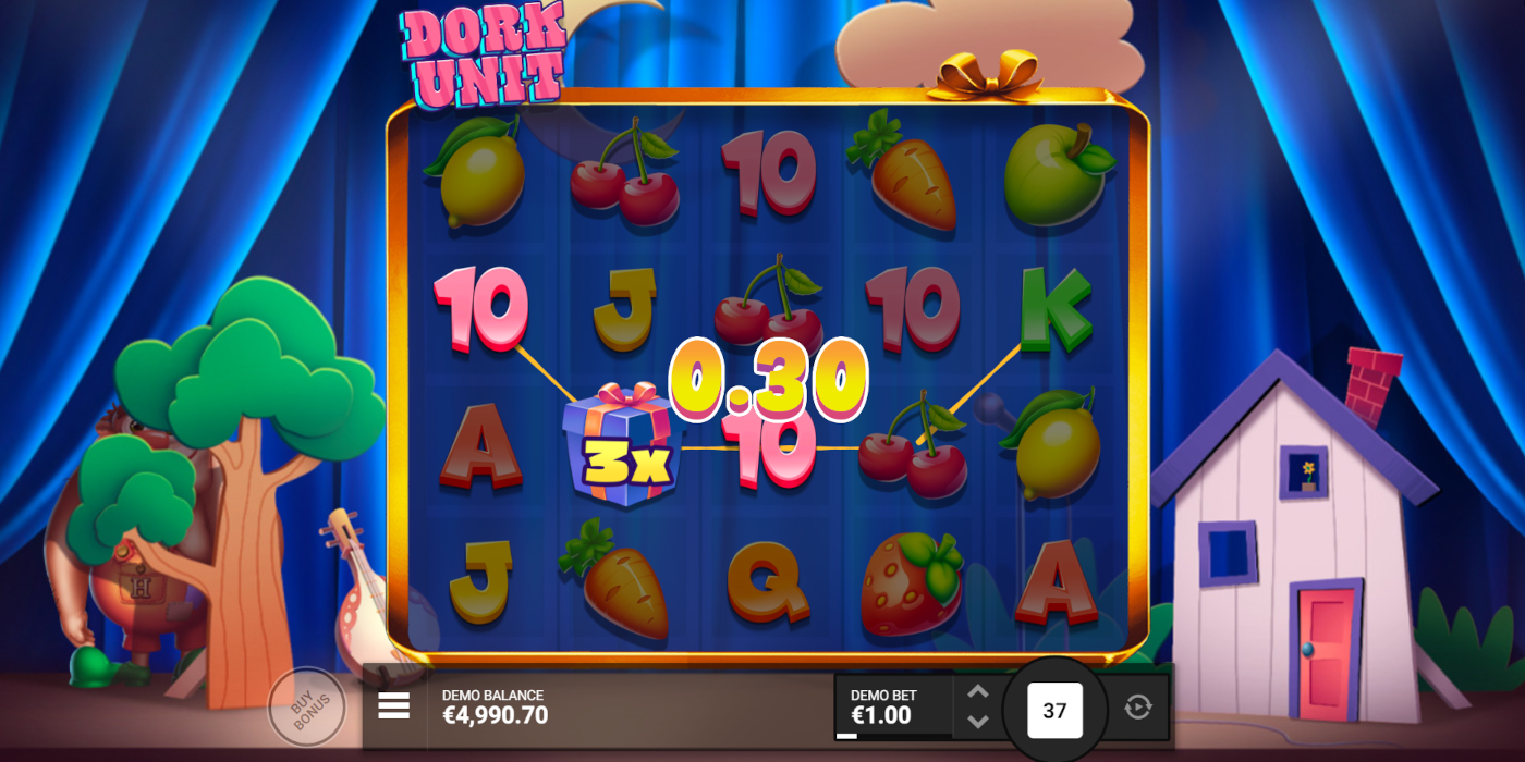 Dork Unit slot machine game gift box