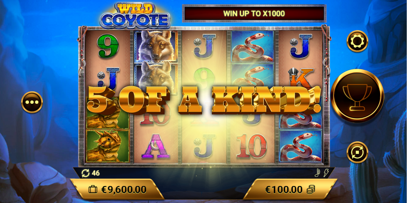 Wild Coyote slot machine feature