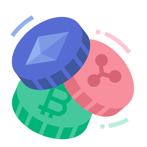 crypto slots logo eth xrp btc