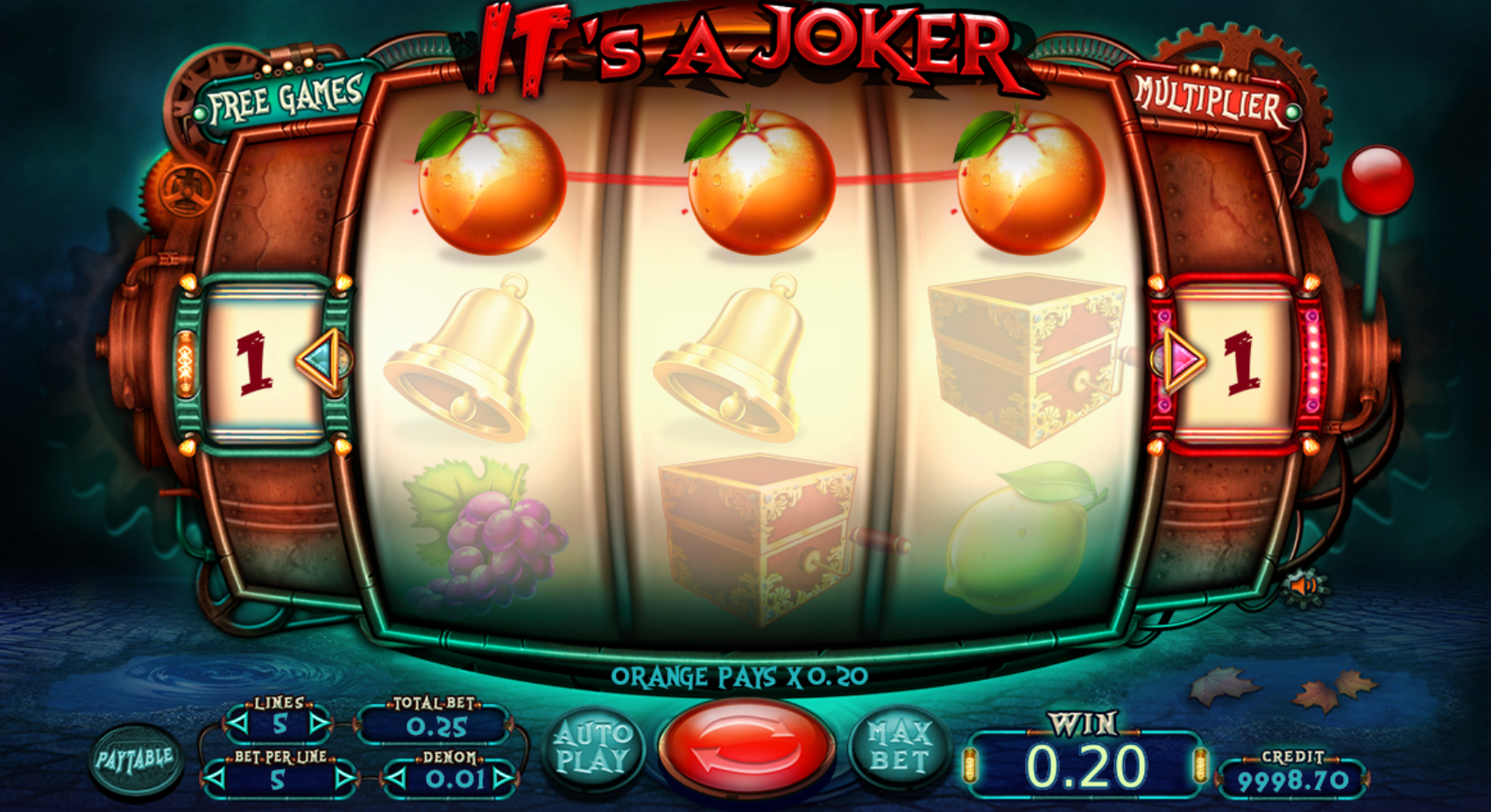 Its a Joker slot machine game