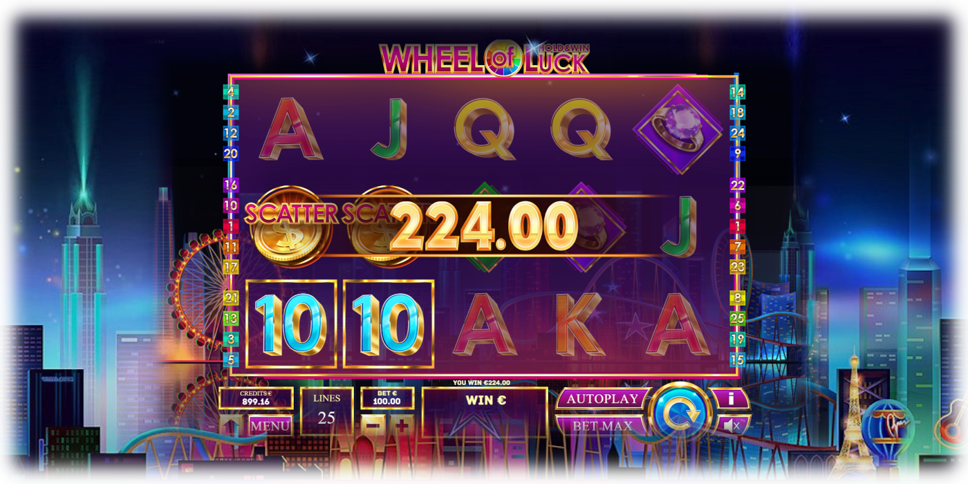 Online slot Wheel of Luck. Hold &amp; Win game - Two Scatter symbols win