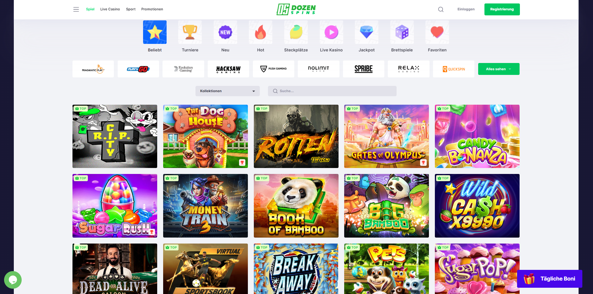 Dozen Spins Casino Spiele - Slot spiele - Sportwetten Dozen Spins Casino Spiele - Slot spiele - Sportwetten