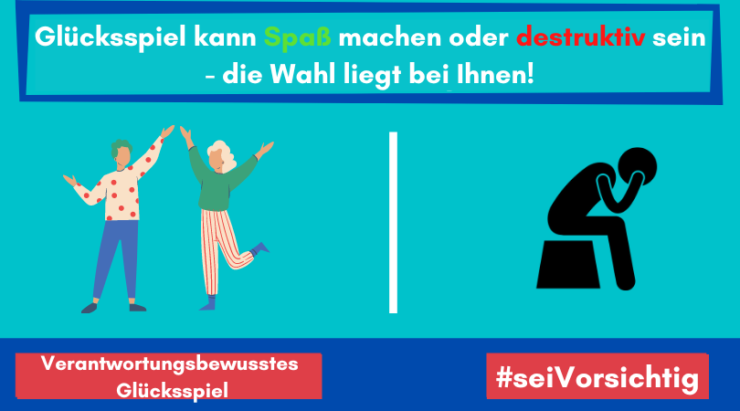 Gl&uuml;cksspiel kann Spa&szlig; machen, aber es kann auch zerst&ouml;rerisch sein - Spiele mit Verantwortung! app gegen spielsucht