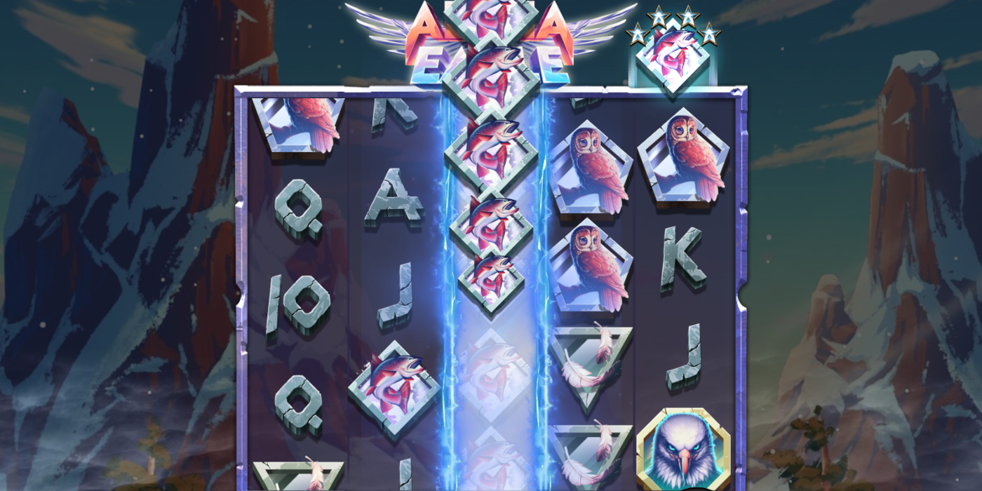 Alpha Eagle slot machine big wild symbols