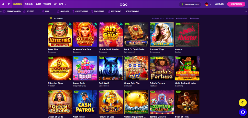Bao Casino Slots - Bao Casino Spiele Sakura Fortune Wrath of Hades 9 Lions Aztec Magic