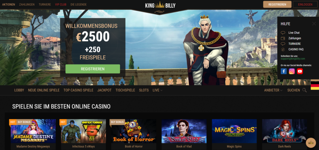 king billy casino erfahrung und kundenservice - king billy live chat und king billy bewertung king billy casino erfahrung und kundenservice - king billy live chat und king billy bewertung
