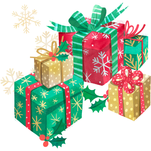 casino christmas bonus gifts logo