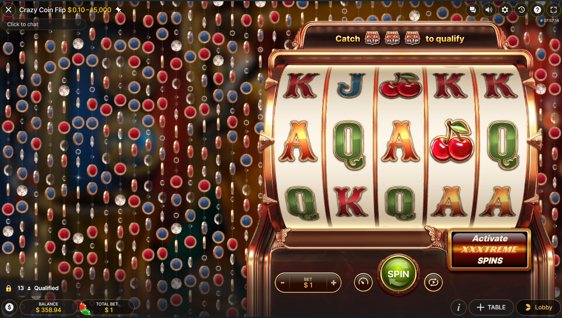 crazy coin flip live casino game evolution gaming