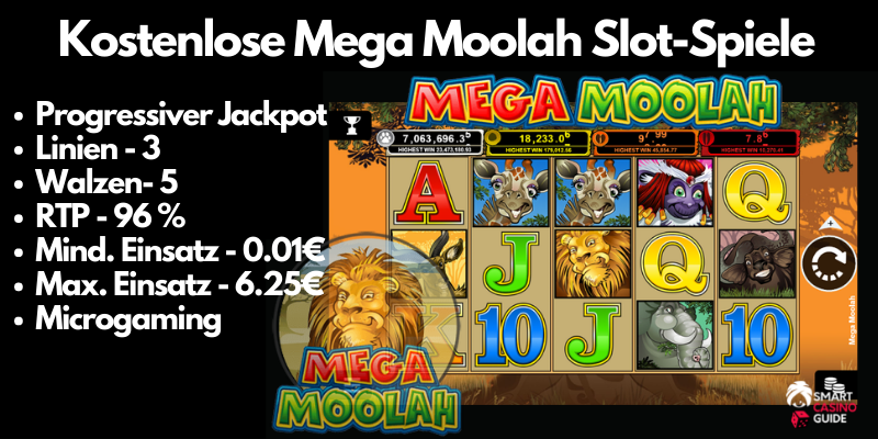Mega Moolah Automatenspiele kostenlos spielen
