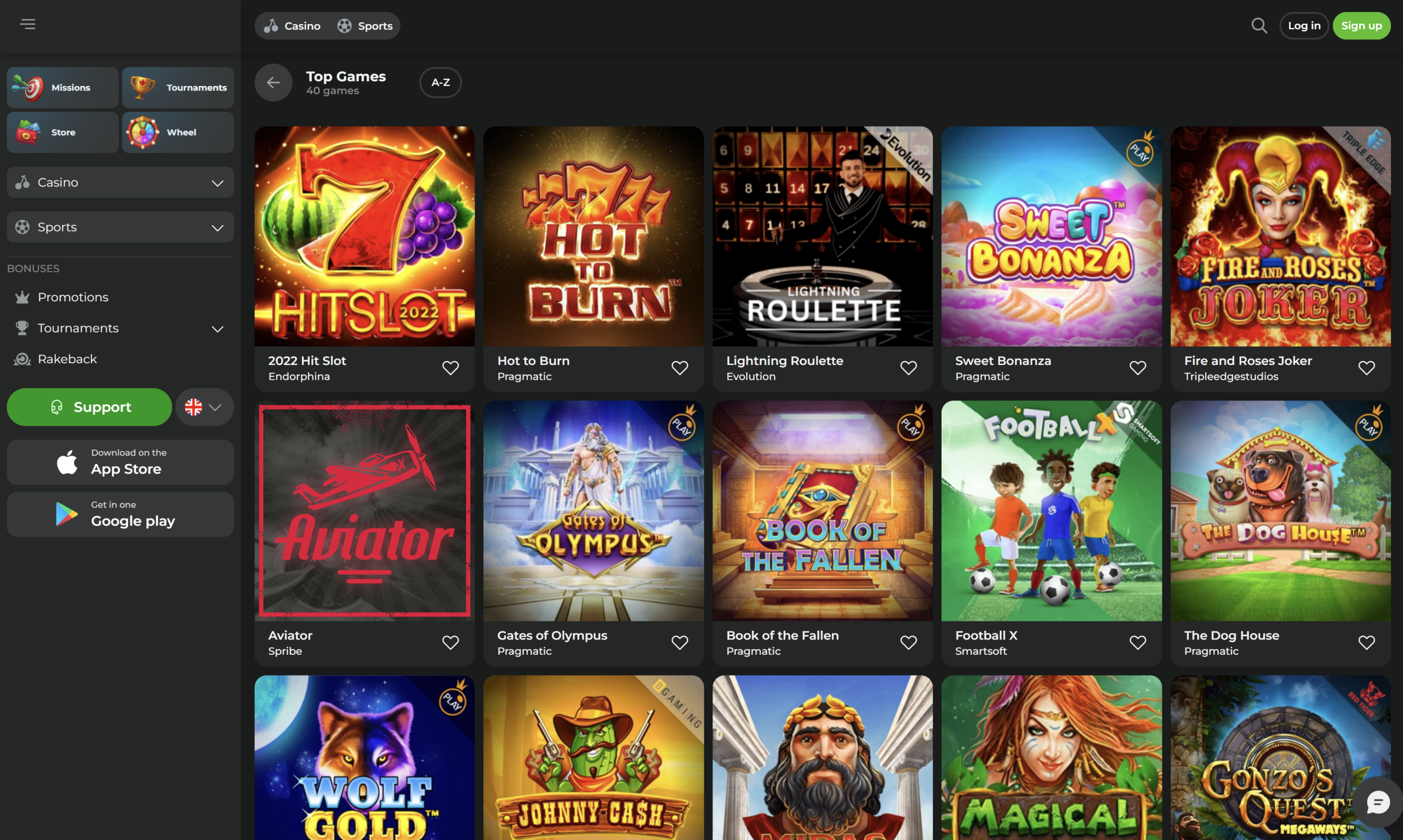betonred casino games slots lighting roulette sweet bonanza aviator