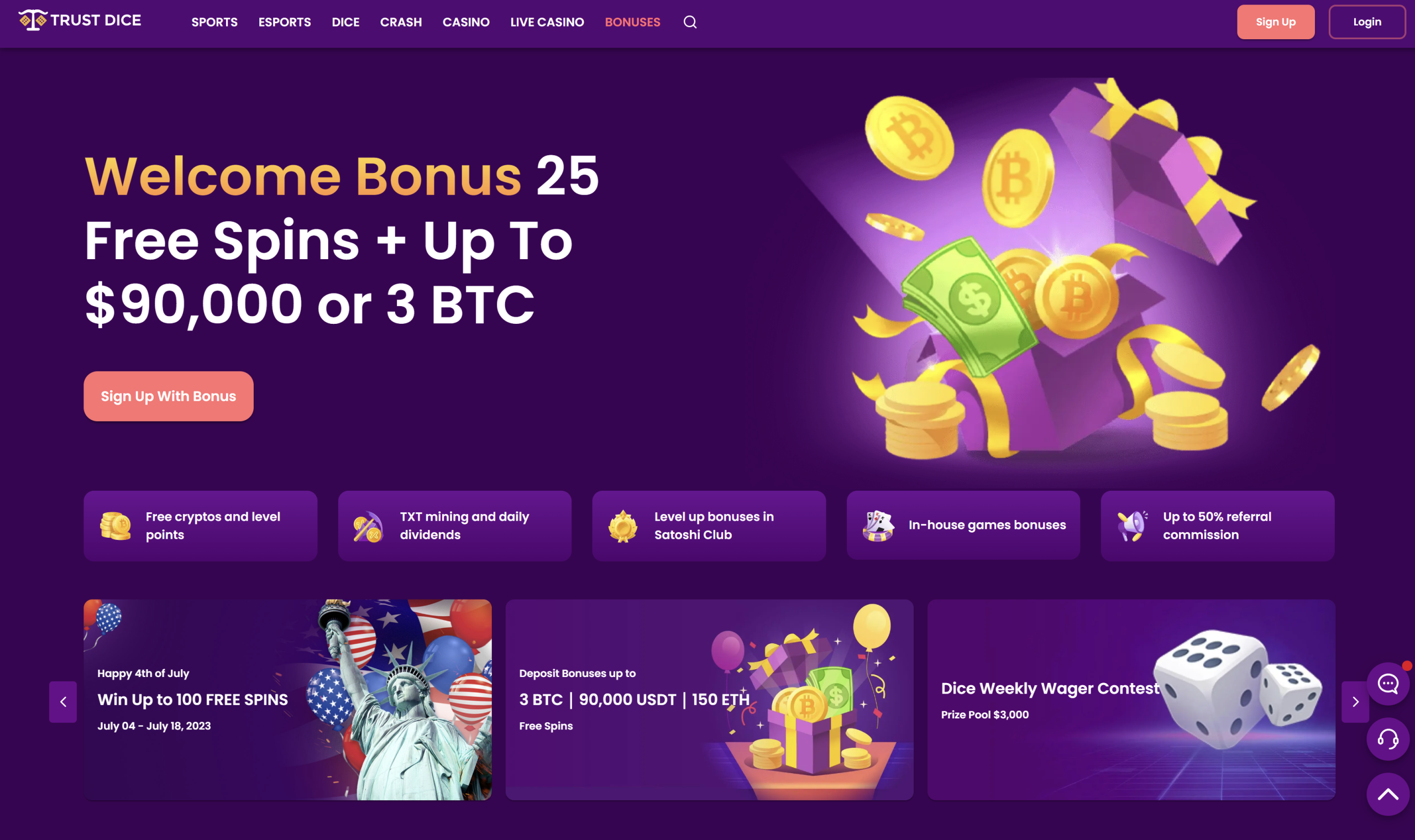 trustdice no deposit bonus promo code free spins win