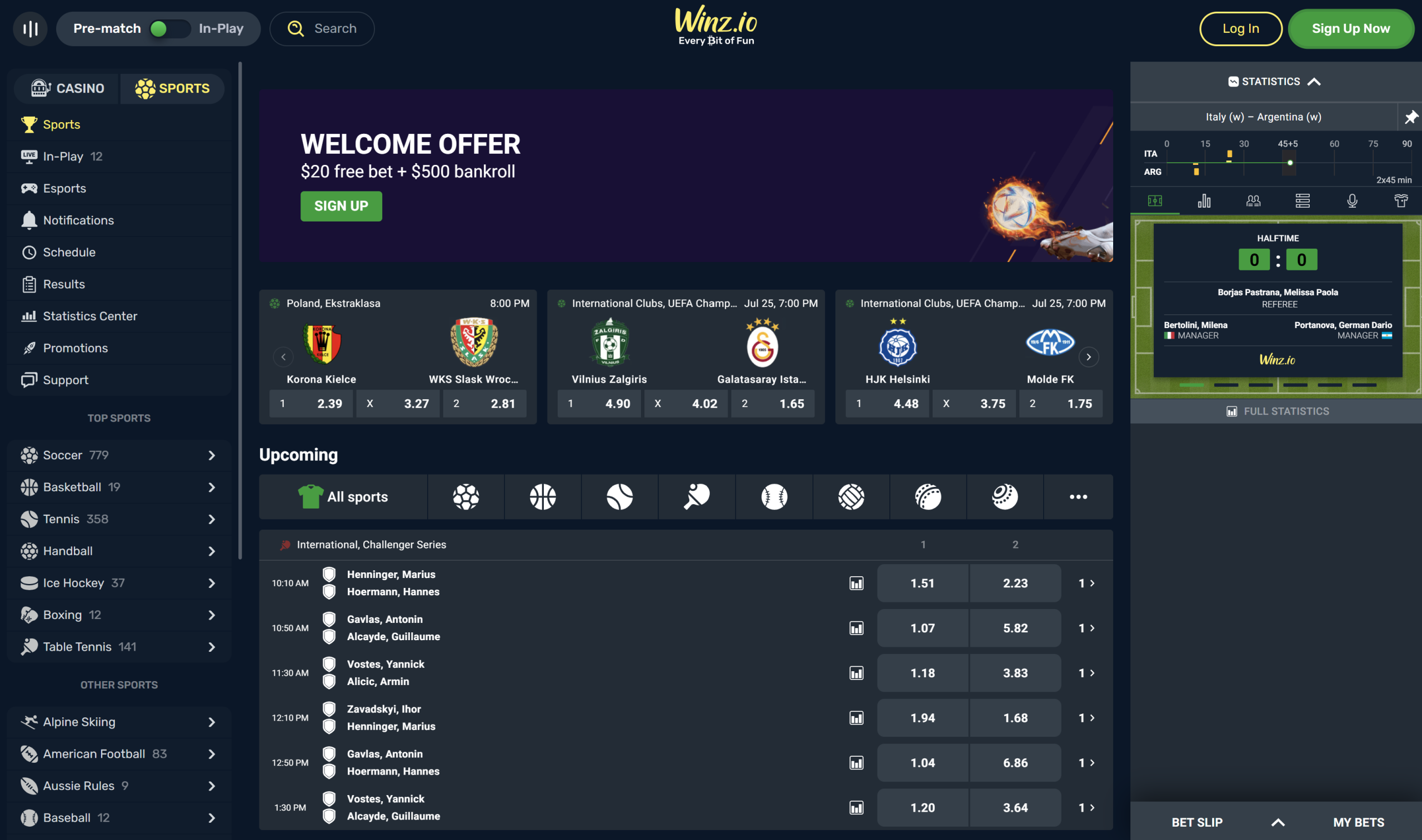 winz sports betting sportsbook