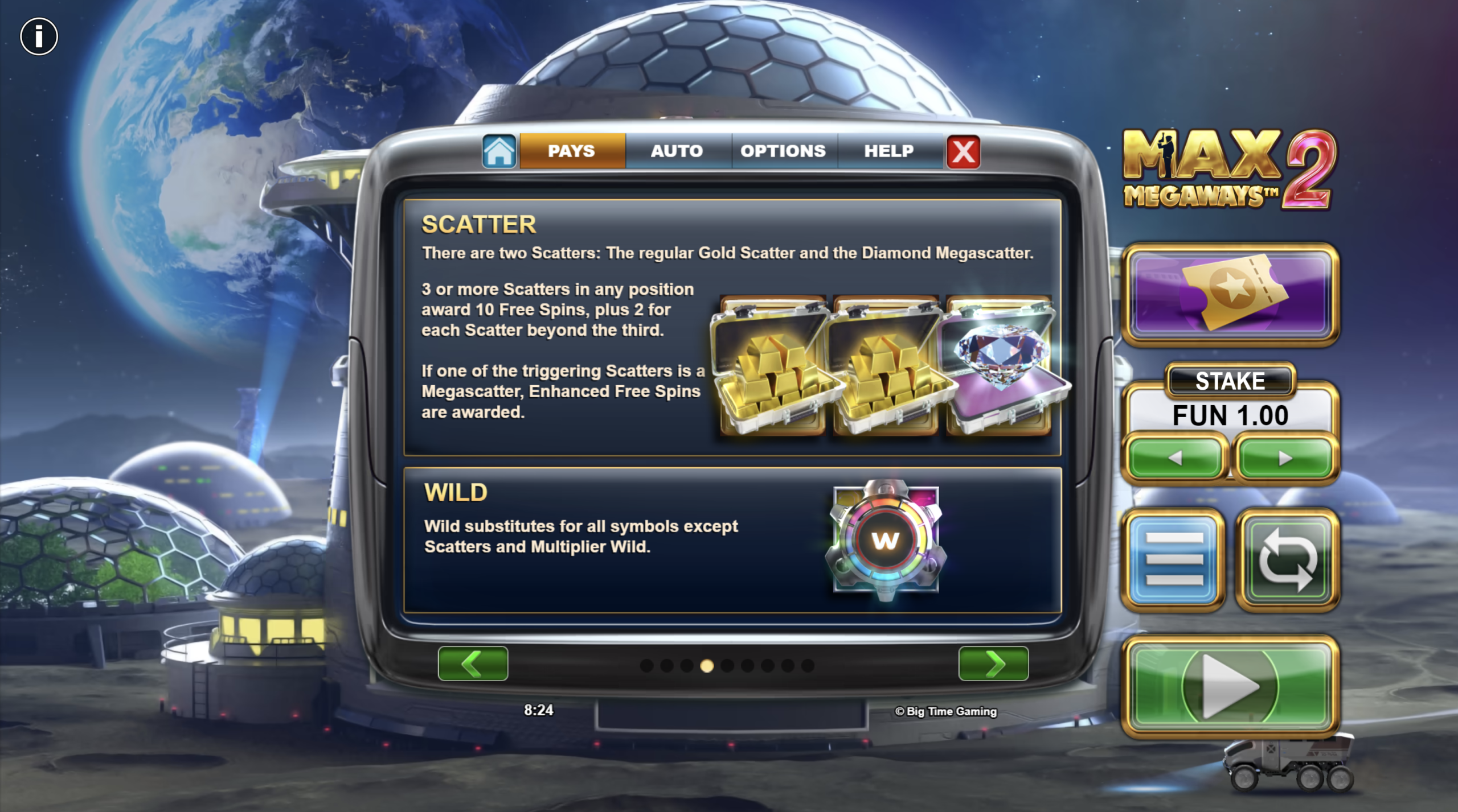 max megaways 2 slot symbols scatter wild demo