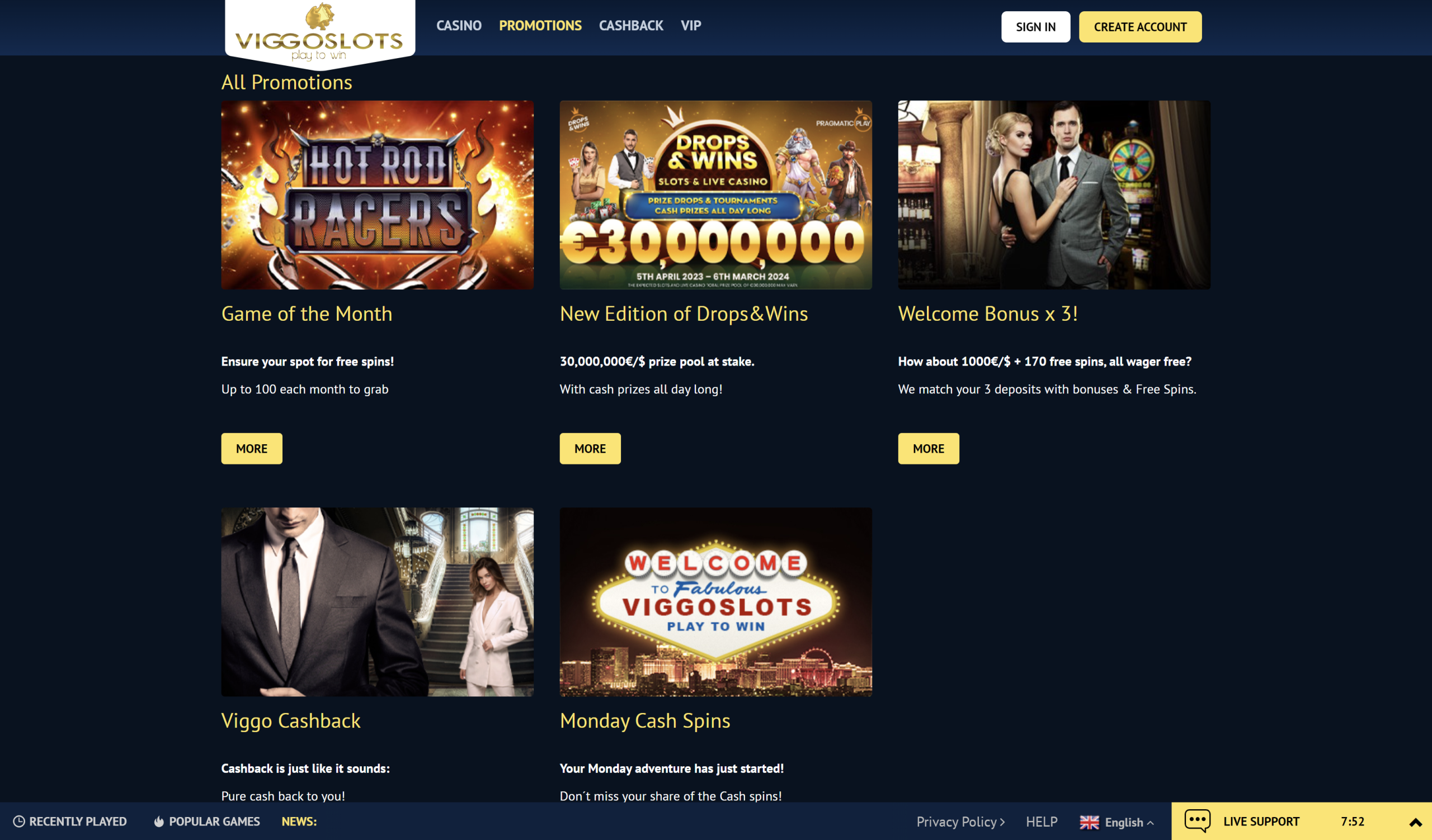 viggoslots casino welcome bonus cashback viggo slots bonus code no deposit bonus