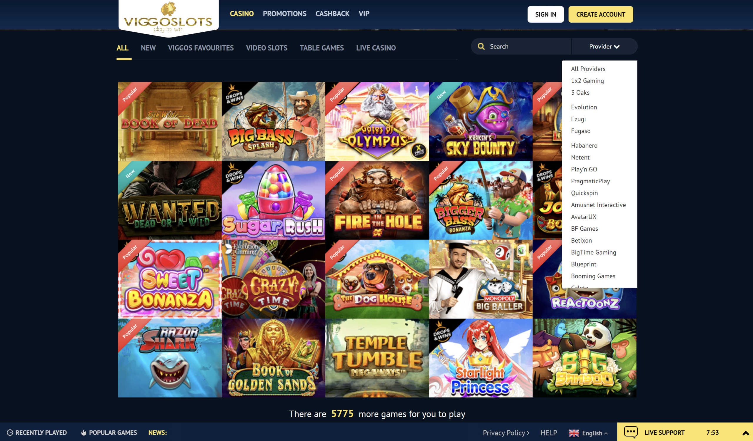viggoslots casino games slots book of dead gates of olympus sweet bonanza