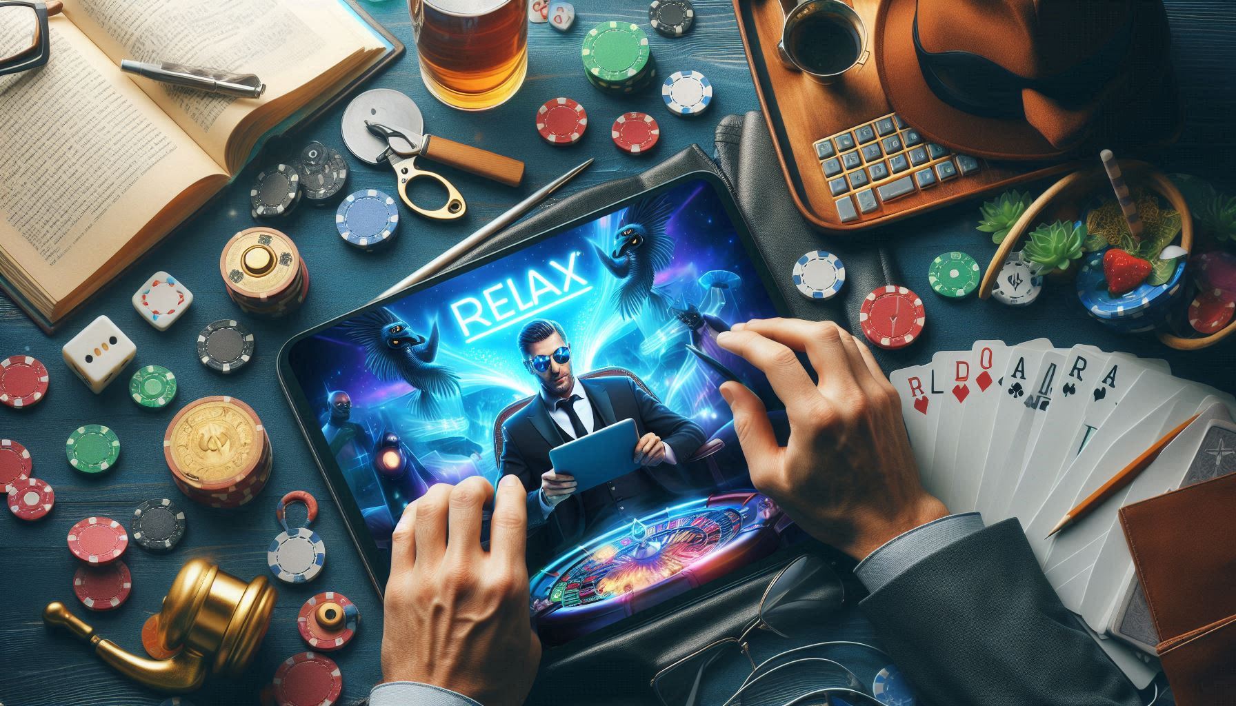 relax gaming dice girl