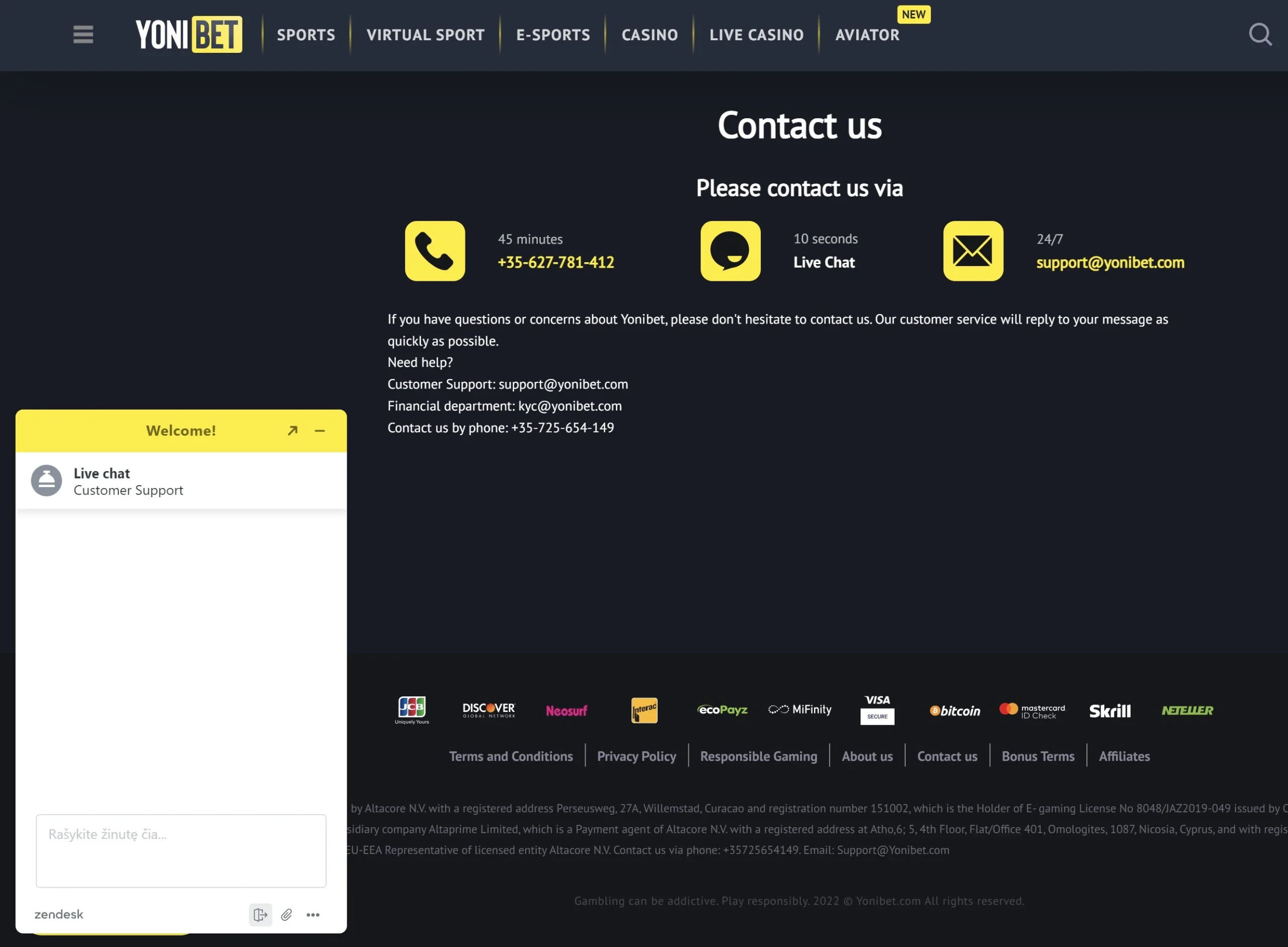 yonibet-customer-support