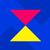 cyberbet logo - red and yellow triangle